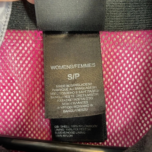 THE NORTH FACE HyVent Grey Pink Waterproof Nylon Rain Hood Jacket Gorpcore S - Picture 13 of 16